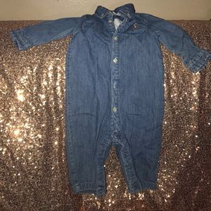 Ralph Lauren Denim Polo Onsie